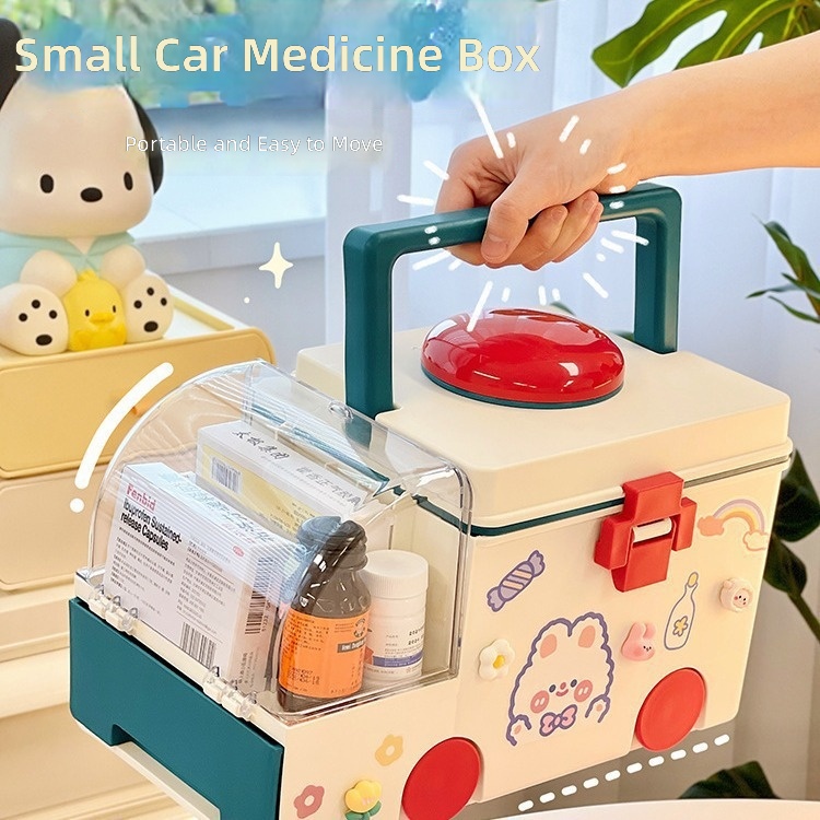 First Aid Kit - Armário de medicamentos com vários compartimentos